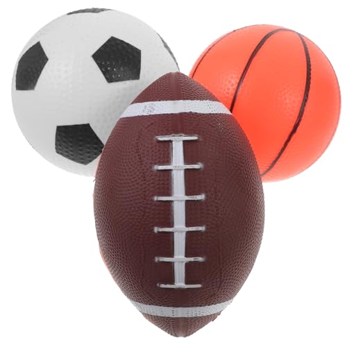 Abaodam 3 Teiliger Ballanzug Hüpfball Spielplatzball Kickbälle Für Elastizitätsball Sportbälle Mini Rugbybälle Für Kleinkinder Hüpfball Hüpfball Kickball Aus Vinyl von Abaodam