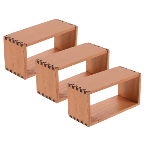 Abaodam 3 Teiliges Puppenhaus Bücherregal Modell Miniatur Regal Für Puppenhaus 4 Lagige Holzmöbel Mini Bücherregal Modell Abaodam 3 Teiliges Puppenhaus Bücherregal Modell Miniatur Regal Für Puppenhaus 4 Lagige Holzmöbel Mini Bücherregal Modell von Abaodam