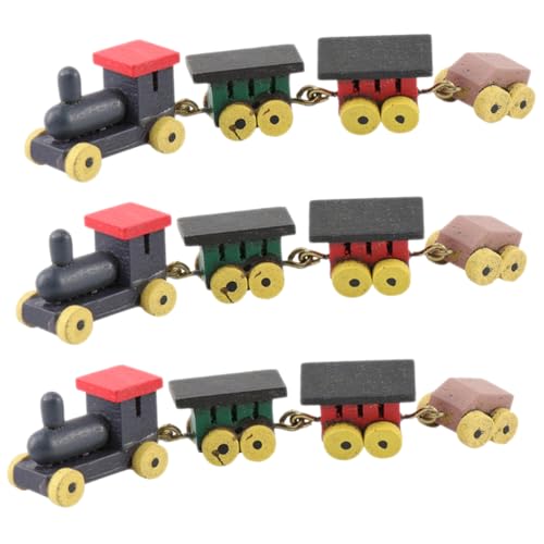 Abaodam 3-teiliges Mini-Eisenbahn-Set Aus Holz – Puppenhaus-dekorationszubehör Im Maßstab 112 Einfach Zu Spielen Perfekt Für Teenager Abaodam 3-teiliges Mini-Eisenbahn-Set Aus Holz – Puppenhaus-dekorationszubehör Im Maßstab 112 Einfach Zu Spielen Perfekt Für Teenager von Abaodam