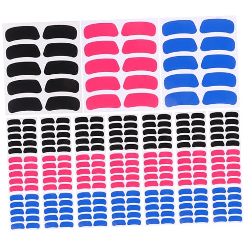 Abaodam 30 Blatt Kugelaugen-Aufkleber Streifen Sport Atmungsaktiv Augenstift trägt Blaue Augenaufkleber zur Schau für Fußball Auge Schwarze Aufkleber Augenschwarze Baseballaufkleber Papier von Abaodam