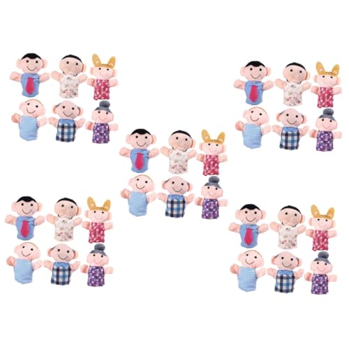 Abaodam 30 STK Handpuppe Plüschtier Kinderhandspielzeug Kinderspielzeug interaktives Spielzeug Puppen Spielzeuge Früherziehungsspielzeug geschmeidiges Handspielzeug Karikatur vorgeben von Abaodam