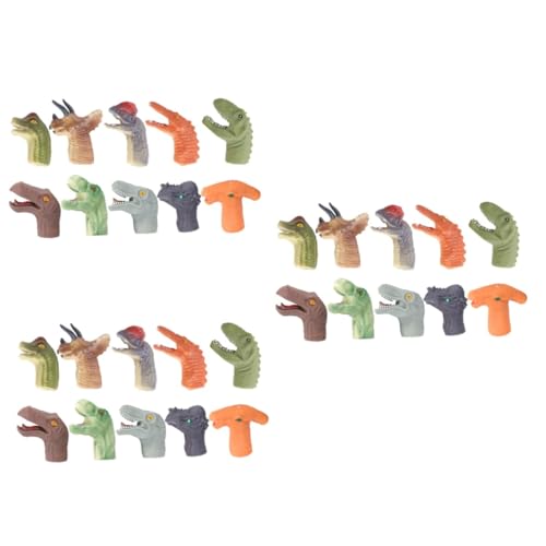 Abaodam 30 STK Puppen Lernspielzeug saurier Spielzeug Dinosaur Toys Dinosaurier-Handpuppen Tierpuppen für Erwachsene Kinderspielzeug puppentrage Mini-Dinosaurier-Modell Fingerpuppe Puzzle von Abaodam