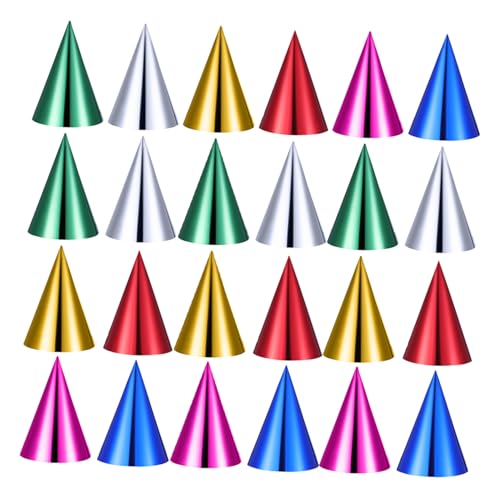 Abaodam 30 Stück Geburtstagspartyhüte Metallische Kegelhüte Kegelförmige Geburtstagshüte Silvesterhüte Für Hochzeitsfeierzubehör Neujahrshüte Papiergeburtstagskappen Für Abaodam 30 Stück Geburtstagspartyhüte Metallische Kegelhüte Kegelförmige Geburtstagshüte Silvesterhüte Für Hochzeitsfeierzubehör Neujahrshüte Papiergeburtstagskappen Für von Abaodam