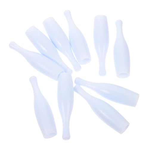 Abaodam 30 Stück Mini-Bowling Bowling-Pin-Masse Spiel-Bowling-Requisite Bowling-Versorgung Bowling-Pin-Ersatz wiederverwendbarer Bowling-Pin Ersatz-Bowling-Pin Plastik Weiß von Abaodam