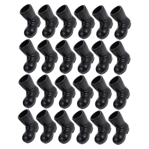 Abaodam 30 Stück Mini Weihnachtsstiefel Modelle Santa Claus Schuhe Figuren für Puppenhaus Deko Niedliche Xmas Ornamente für Festliche Tischdekoration und Miniaturhäuser von Abaodam