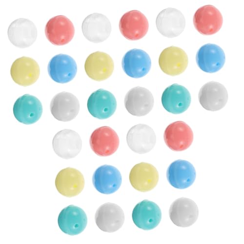 Abaodam 30 Stück Mini-spielzeugkapseln Bunte Transparente Kunststoffkugeln für Kinderparty Leere Vending Machine Schalen als Überraschung und DIY Party Favor von Abaodam