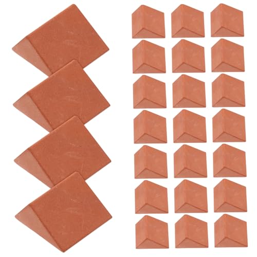 Abaodam 30 Stück Miniatur Ziegelsteine Teiliges Realistische DIY Bausteine mit Authentischer Textur Flexibel Kombinierbar für Detailreiche Mini Häuser und Dekorative Bauprojekte von Abaodam