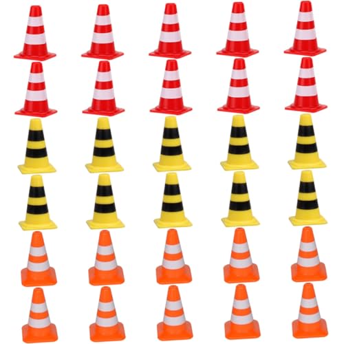 Abaodam 30 Stück Teiliges Mini Verkehrszeichen aus Langlebigem Kunststoff Bunte Mini Leitkegel und Straßensperren für Verkehrserziehung und Spielerischen Symbolerkennung Leicht und Abaodam 30 Stück Teiliges Mini Verkehrszeichen aus Langlebigem Kunststoff Bunte Mini Leitkegel und Straßensperren für Verkehrserziehung und Spielerischen Symbolerkennung Leicht und von Abaodam