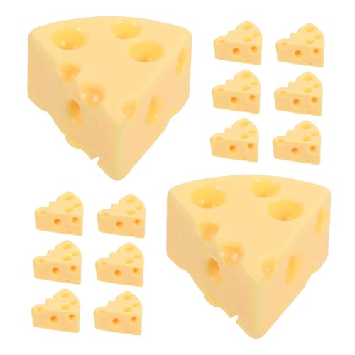 Abaodam 30 Stück Teiliges Miniatur Käse Modell Realistische Künstliche Harz Figuren Detailreiche Miniatur Käse Ornamente für Puppenhaus DIY Bastelprojekte Foto Requisiten Langlebige von Abaodam