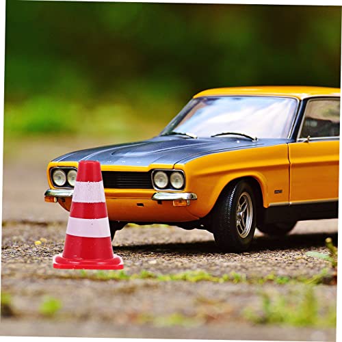 Abaodam 30 Stück Teiliges Verkehrsschild Pädagogisches Lernspielzeug mit Straßenabsperrung Simulation Verkehrszeichen Tragbar für Verkehrserziehung und Rollenspiele von Abaodam
