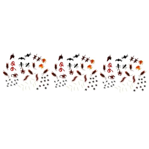 Abaodam 300 STK Simuliertes Insektenspielzeug Emulation Gruseliges Spielzeug Streich-Requisite Hochstuhl-Banner Emulationswurm Schaf-Ornament Spielzeuge Skorpion PVC Sanft von Abaodam