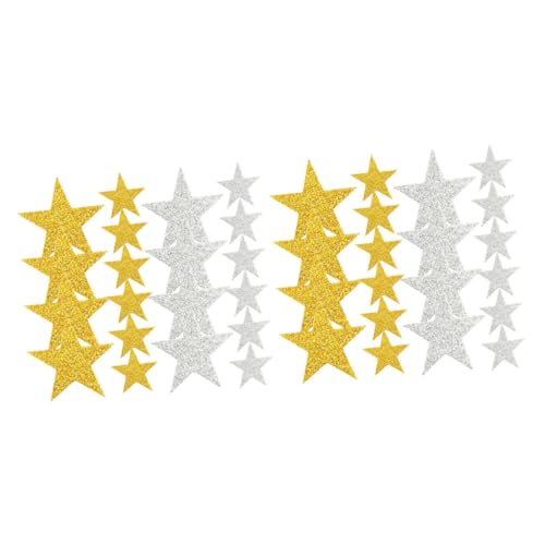 Abaodam 300 Stück Pentagramm-Aufkleber Schaumstoff-Aufkleber Glitzer Aufkleber Stern Aufkleber Selbstklebender Stern Sternaufkleber Für Scrapbooking Sternaufkleber Groß Klebestern Eva von Abaodam
