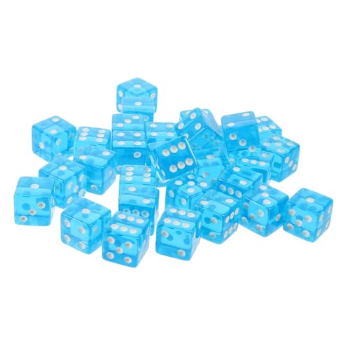 Abaodam 30St himmelblaue Würfel Corner Rounder spielwürfel Zahlenwürfel Tischspiel Zubehör Brettspiel Ersatzteil Acryl-Würfel-Requisiten Acryl-Spielrequisite Würfelspielspielzeug Sky-Blue Abaodam 30St himmelblaue Würfel Corner Rounder spielwürfel Zahlenwürfel Tischspiel Zubehör Brettspiel Ersatzteil Acryl-Würfel-Requisiten Acryl-Spielrequisite Würfelspielspielzeug Sky-Blue von Abaodam