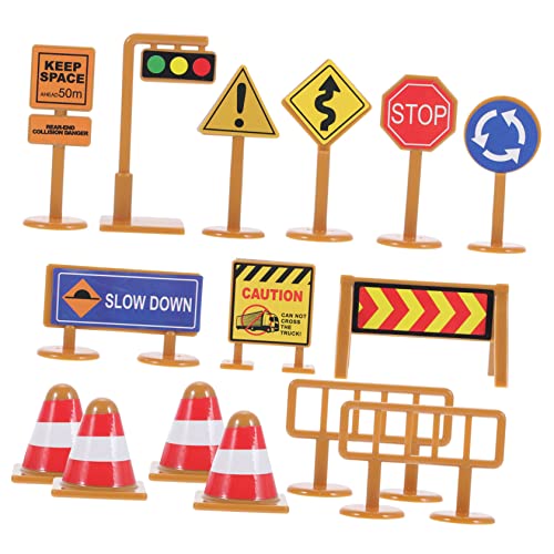 Abaodam 30Stücke Mini Verkehrsschilder für Teile Straßenschild Modelle mit Aufklebern Lehrreiches Kinderspielzeug für Verkehrserziehung und Kreatives Abaodam 30Stücke Mini Verkehrsschilder für Teile Straßenschild Modelle mit Aufklebern Lehrreiches Kinderspielzeug für Verkehrserziehung und Kreatives von Abaodam