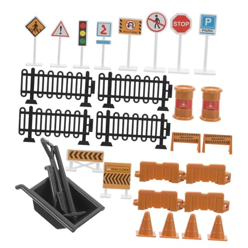 Abaodam 30pcs Traffic Road Signs Spielzeug Set Für Kinder Bildungsspiele Für Das Lernen Von Verkehrsregeln Straße Schilder Straßenschilder Für Zuhause Und Schule Verbessert Die von Abaodam