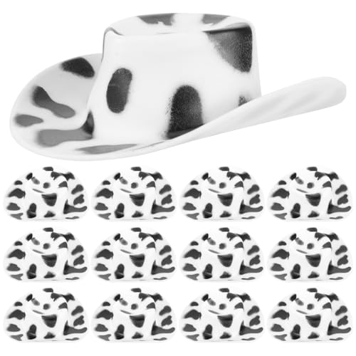 Abaodam 30st Cowboy-Hut Disco-Kugel-cowboyhut Cowgirl Süßer Hexenhut Trucker-Hut Mini-cowboyhüte Zum Basteln Cowboyhut Aus Filz Mini-cowboyhüte Für Flaschen Kleine Hüte Für Puppen Plastik von Abaodam