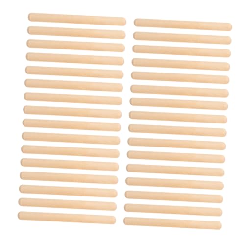 Abaodam 32 Stück Teiliges Holz Rhythmusstäbe Musikinstrument für Drum Sticks Kreativität und Lernentwicklung für Drinnen und Draußen von Abaodam