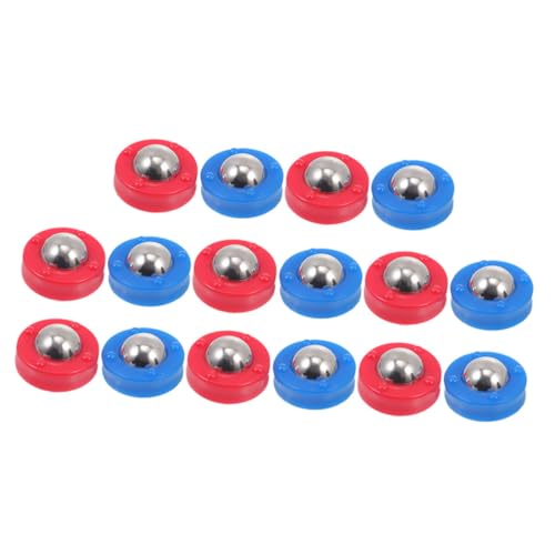 Abaodam 32 Stück Teiliges Shuffleboard Zubehör Robusten Mehrfarbigen Rollperlen für Tischfußball und Mini Spiele Kompatibel mit Diversen Tabletop spielgeräten für Langlebigen Spielspaß von Abaodam