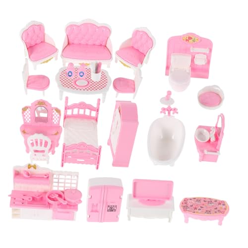 Abaodam 32-teiliges Set Mini-Spielhaus-Möbel Puppenhauszubehör Hausbauzubehör Pretend Play Miniaturstuhl für Puppenhaus Dekor Miniaturartikel Kunststoff Abaodam 32-teiliges Set Mini-Spielhaus-Möbel Puppenhauszubehör Hausbauzubehör Pretend Play Miniaturstuhl für Puppenhaus Dekor Miniaturartikel Kunststoff von Abaodam
