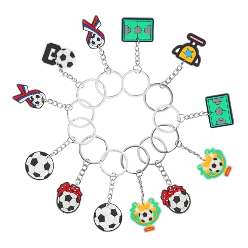 Abaodam 35 Stück Teiliges Fußball Schlüsselanhänger Sport Schlüsselringe Souvenir für Fußballfans Dekorative Diy Schlüsselanhänger für Taschen und Rucksäcke Abaodam 35 Stück Teiliges Fußball Schlüsselanhänger Sport Schlüsselringe Souvenir für Fußballfans Dekorative Diy Schlüsselanhänger für Taschen und Rucksäcke von Abaodam