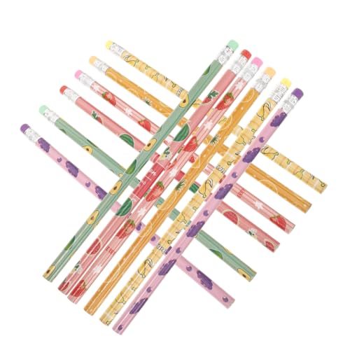 Abaodam 36 Stück Kinder-bleistifte Mit Radiergummis Bezauberndes Obst-design Schulstifte Für Kinder Schreibwaren Abaodam 36 Stück Kinder-bleistifte Mit Radiergummis Bezauberndes Obst-design Schulstifte Für Kinder Schreibwaren von Abaodam