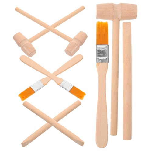 Abaodam 3Sätze Grabwerkzeugset Teiliges für Kleine Holzhammer Meißel und Pinsel Kreative Ausgrabungen und Erforschen von Edelsteinen und Kristallen Abaodam 3Sätze Grabwerkzeugset Teiliges für Kleine Holzhammer Meißel und Pinsel Kreative Ausgrabungen und Erforschen von Edelsteinen und Kristallen von Abaodam