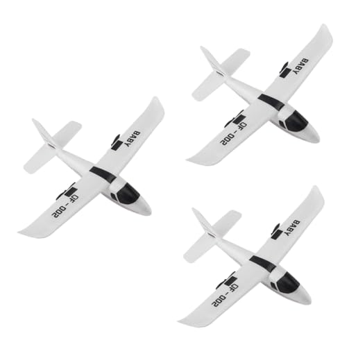 Abaodam 3st Fern Gesteuertes Segel Flugzeug 3D-konstruktionsspielzeug Segelflugzeug Spielzeug Flugzeug Auseinander Nehmen 3D-flugzeugmodelle Rc-Flugzeug Reparierter Flügel Gebaut Weiß von Abaodam