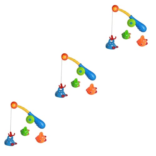 Abaodam 3St Lustiges Spielzeug für die Badewanne badewannenspielzeug Fishing Game for Badespielzeug für Babys Kinderspielzeug Angelrute Spielzeug Angelspiele Spielzeug schmecken von Abaodam