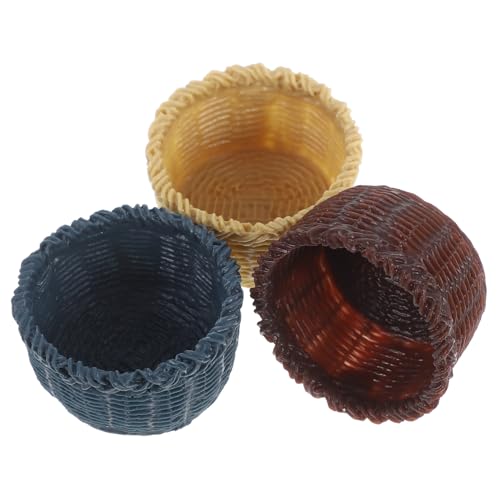 Abaodam 3St Mini-Korb Weidenkorb Mikroszenenkorb Feengarten-Ornament Miniaturen geflochtener Blumenkorb Körbe kühlkorb einkaufskorb Storage Baskets bastelzeug Korbdekor Miniaturmodell Harz Abaodam 3St Mini-Korb Weidenkorb Mikroszenenkorb Feengarten-Ornament Miniaturen geflochtener Blumenkorb Körbe kühlkorb einkaufskorb Storage Baskets bastelzeug Korbdekor Miniaturmodell Harz von Abaodam