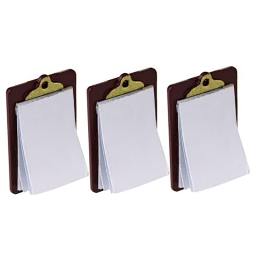 Abaodam Miniatur-schreibtafel Für Puppenhaus Mini-zwischenablage Miniatur-schreibtafel Spielzeug Mini-schulsachen Simulations-zwischenablage von Abaodam