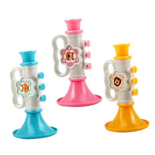 Abaodam 3St -Musikhorn Mini-Trompete Musikalisches Kleinkind Trompete Musikinstrument lustige Spielzeugtrompete kleine Trompete Abaodam 3St -Musikhorn Mini-Trompete Musikalisches Kleinkind Trompete Musikinstrument lustige Spielzeugtrompete kleine Trompete von Abaodam