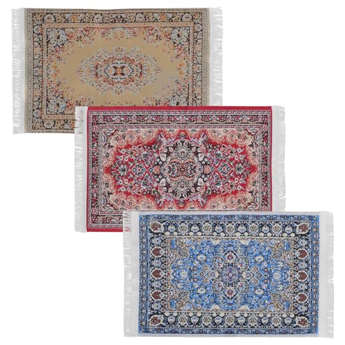 Abaodam Puppenhaus-mini-teppiche – 3er-Pack Maßstab 112 Detailliertes Design Kreatives Spielen Und Dekorieren Ihres Kindes Abaodam Puppenhaus-mini-teppiche – 3er-Pack Maßstab 112 Detailliertes Design Kreatives Spielen Und Dekorieren Ihres Kindes von Abaodam