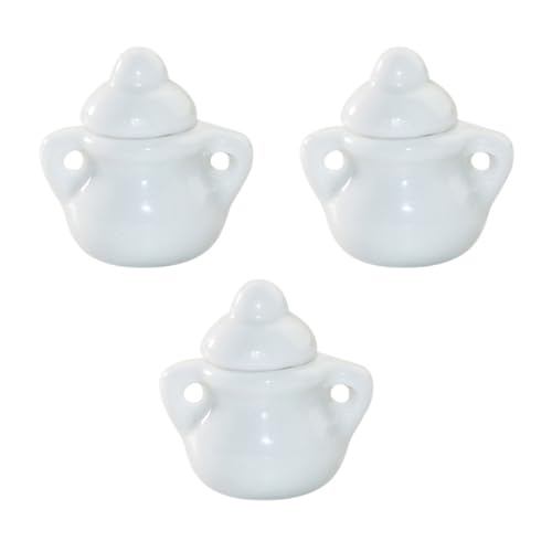 Abaodam Miniatur-zuckerdosendeckel 3er-Pack Keramiktopf Für Puppenhaus-Simulation Abaodam Miniatur-zuckerdosendeckel 3er-Pack Keramiktopf Für Puppenhaus-Simulation von Abaodam