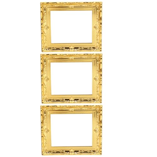 Abaodam 3St Puppenhausrahmen für Zubehör für Babypuppen kinderspielzeug Toy puppenzubehör schmuck Schöner Mini-Fotorahmen Kinderminiaturspielzeug Plastik Abaodam 3St Puppenhausrahmen für Zubehör für Babypuppen kinderspielzeug Toy puppenzubehör schmuck Schöner Mini-Fotorahmen Kinderminiaturspielzeug Plastik von Abaodam
