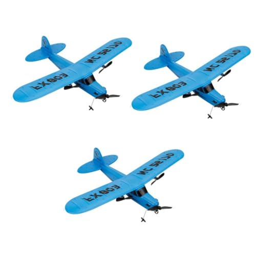 Abaodam 3St RC-Flugzeug obstreibe Power Blue Flugzeugspielzeug für Kinder Fernbedienung Modelle Flugzeugmodell mit festen Flügeln Modellflugzeug ferngesteuertes Flugzeug reparierter Flügel von Abaodam