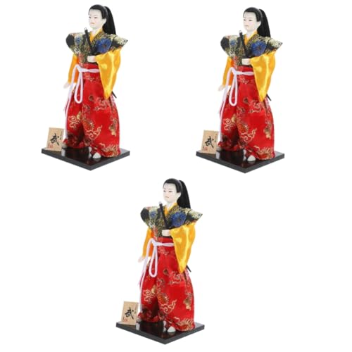 Abaodam 3St Samurai-Figur Wohnkultur Kunsthandwerk Samurai-Puppen-Ornamente japanische Haushaltsgeräte Haushalts-Samurai-Puppe Heimwerken Kochen Dekorationen Geschenk Baby schmücken von Abaodam