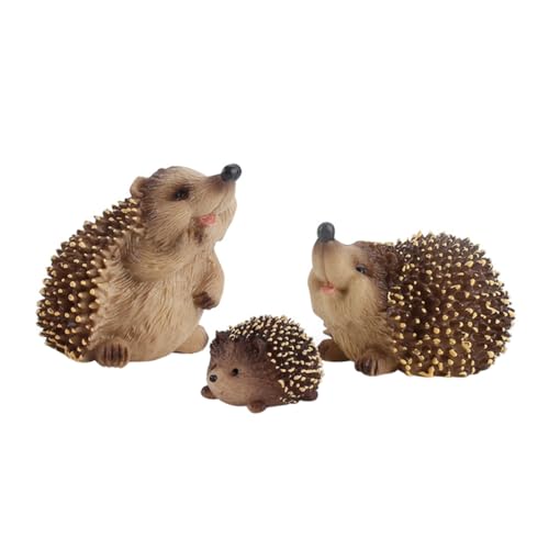 Abaodam 3St Simulation Igel für kinderspielzeug spielsachen für zabawki stymulujące rozwój Wilde Igelverzierung Miniatur-Tierfigur Igel-Modell Igel PVC von Abaodam