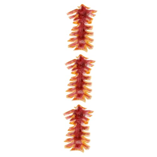 Abaodam 3St Simulation Spielzeuge Grill Essen Food-Modell Meeresfrüchte-Modelle gefälschte Meeresfrüchte künstlich Requisiten schmücken aus Eisen Fleischimitat PVC von Abaodam