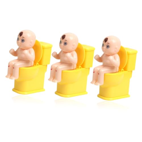 Abaodam 3St wasserspritzendes Spielzeug Kinderspielzeug Spielzeug für Kinder Kid Toys Spielzeuge Trick-Toilettenspielzeug Kinderkugel sprühen Abspritzen Spielereien Requisiten Plastik von Abaodam
