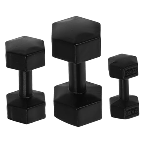 Abaodam 3Stücke Hanteln für Puppenhaus Mini Sportgeräte Modell Zubehör Schwarz für Puppenhaus Sammler und Fitnessstudios Langlebig und Sicher Abaodam 3Stücke Hanteln für Puppenhaus Mini Sportgeräte Modell Zubehör Schwarz für Puppenhaus Sammler und Fitnessstudios Langlebig und Sicher von Abaodam