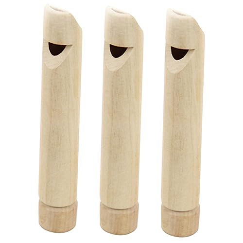 Abaodam 3Stücke Holzpfeifen Pädagogisches Für Leichte Flöten Aus Holz Für Musikalische Früherziehung Sicheres Material Spaß Für Jungen von Abaodam