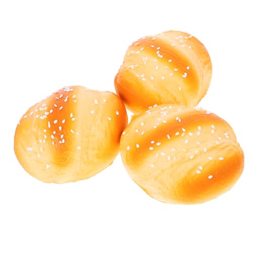 Abaodam 3Stücke Künstliches Brot Dekoration Simulation Lebensmittel für Backgeschäfte Fotorequisiten und Lernspielzeug Nachbildung von Gebäck für Ihr Zuhause von Abaodam