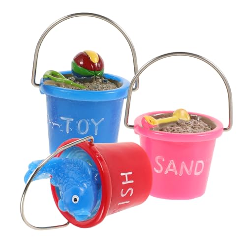 Abaodam 3Stücke Strandspielzeug Wassereimer Für Puppenhaus Kreative Garten Deko Für Veranda Hofdekoration Und Weihnachtsfeiern Abaodam 3Stücke Strandspielzeug Wassereimer Für Puppenhaus Kreative Garten Deko Für Veranda Hofdekoration Und Weihnachtsfeiern von Abaodam
