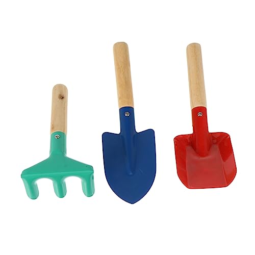 Abaodam 3Stücke Teiliges Gartenwerkzeug Set Leichte Pflanzinstrumente mit Holzgriffen für Blumen und Gemüseanbau für Garten und Sandkasten Spiele Abaodam 3Stücke Teiliges Gartenwerkzeug Set Leichte Pflanzinstrumente mit Holzgriffen für Blumen und Gemüseanbau für Garten und Sandkasten Spiele von Abaodam