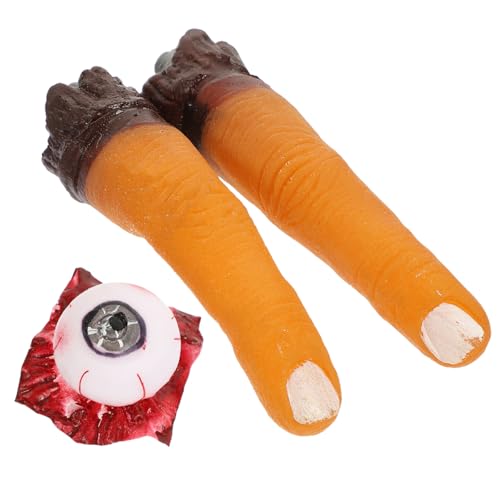 Abaodam 3Stücke Teiliges Halloween Deko mit Realistischen Menschlichen Organen Requisiten für Gruselige Partys für Spukhäuser und Fluchtspiele von Abaodam