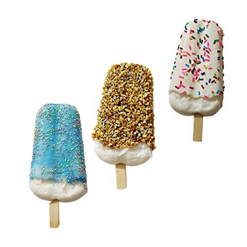 Abaodam 3stücke Teiliges Künstliche Eiscreme Modelle Realistische Simulation Für Dekoration Fotos Und Lebensmittelpräsentation Geeignet Für Dessert Shops Lernspielzeug von Abaodam