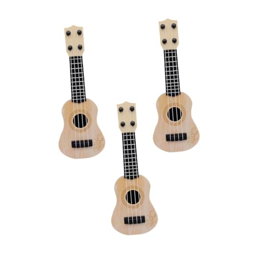 Abaodam 3st Gitarrenmodell Spielzeug Instrumente Der Früherziehung Baby-Gitarre Erleuchtung Gitarre Kleine Gitarre Puzzle Plastik Kind von Abaodam