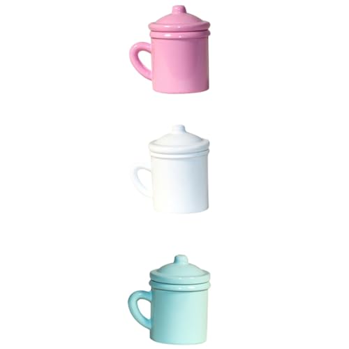 Abaodam Miniatur Mundwasser Tasse Mini Zahn Waschen Tasse Landschaft Tasse Puppenhaus Badezimmer Schrank Zubehör von Abaodam