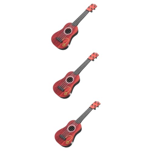 Abaodam 3st Mini-simulations Gitarre Ukulele Nähen Baby-Gitarre Baby Spielzeug Babygitarre Für 1 Jahr Ukulele-Gitarre Babyspielzeug Spielzeuge Minigitarren Weihnachten Kind Abs Trompete von Abaodam