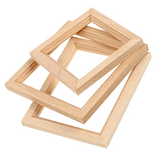Abaodam Puppenhausmöbel-Spielzeug 3-teilig Miniatur-fotorahmen Aus Holz Kleiner Albumrahmen Holzornament Für Miniatur-Dekorationen Abaodam Puppenhausmöbel-Spielzeug 3-teilig Miniatur-fotorahmen Aus Holz Kleiner Albumrahmen Holzornament Für Miniatur-Dekorationen von Abaodam